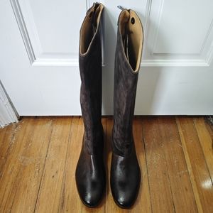 Paul Smith Suede & Leather Riding Boots, EU 40